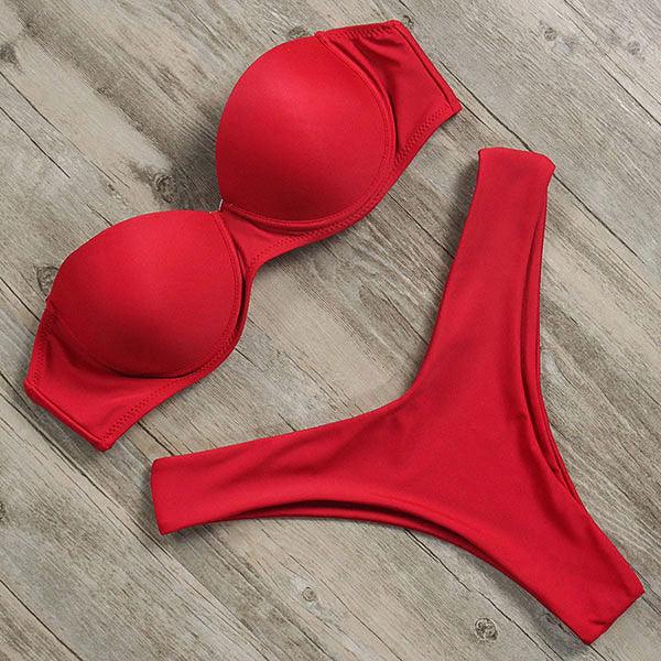 Bikini Swimwear Women Swimsuit  Leopard Bikini Set Women's Halter Triangle Bikini Bottom Cheeky Two Piece Swimsuits Push Up Bathing Suit Female Summer Beach Wear Stevvex