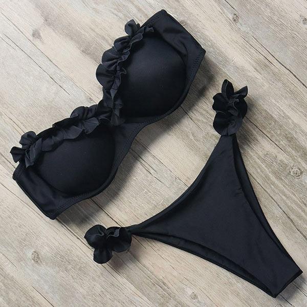 Bikini Swimwear Women Swimsuit  Leopard Bikini Set Women's Halter Triangle Bikini Bottom Cheeky Two Piece Swimsuits Push Up Bathing Suit Female Summer Beach Wear Stevvex