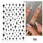 Gold Christmas Snowflake 3D Nail Stickers Sparkly Iridescent Silver Xmas Tree Elk Deer Transfer Sliders Winter Nails Accessories Design Decor Tip Transfer Nail Decals Sticker For Pretty Girl Self-Adhesive Nail Decals Designer Nail Stickers Stevvex
