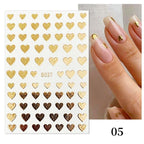 Gold Christmas Snowflake 3D Nail Stickers Sparkly Iridescent Silver Xmas Tree Elk Deer Transfer Sliders Winter Nails Accessories Design Decor Tip Transfer Nail Decals Sticker For Pretty Girl Self-Adhesive Nail Decals Designer Nail Stickers Stevvex