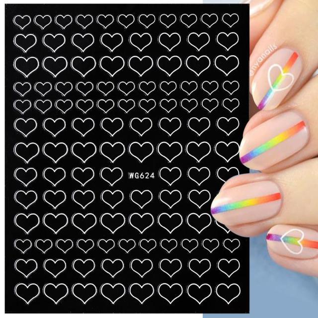 Gold Christmas Snowflake 3D Nail Stickers Sparkly Iridescent Silver Xmas Tree Elk Deer Transfer Sliders Winter Nails Accessories Design Decor Tip Transfer Nail Decals Sticker For Pretty Girl Self-Adhesive Nail Decals Designer Nail Stickers Stevvex