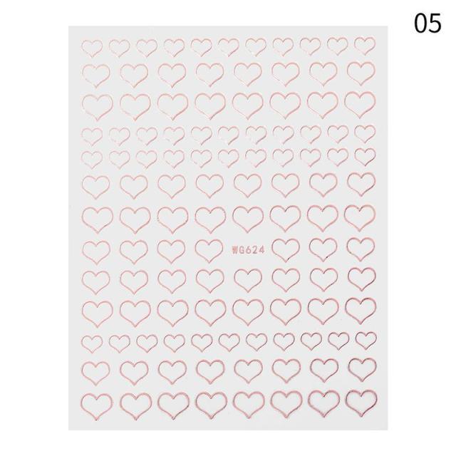 Gold Christmas Snowflake 3D Nail Stickers Sparkly Iridescent Silver Xmas Tree Elk Deer Transfer Sliders Winter Nails Accessories Design Decor Tip Transfer Nail Decals Sticker For Pretty Girl Self-Adhesive Nail Decals Designer Nail Stickers Stevvex