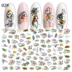 Gold Christmas Snowflake 3D Nail Stickers Sparkly Iridescent Silver Xmas Tree Elk Deer Transfer Sliders Winter Nails Accessories Design Decor Tip Transfer Nail Decals Sticker For Pretty Girl Self-Adhesive Nail Decals Designer Nail Stickers Stevvex