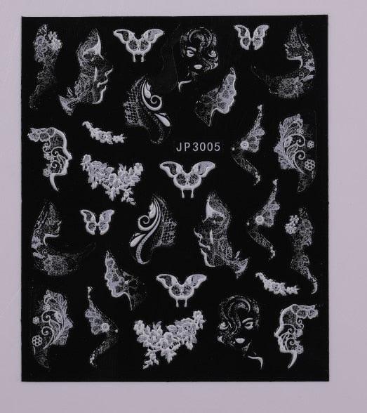 Gold Christmas Snowflake 3D Nail Stickers Sparkly Iridescent Silver Xmas Tree Elk Deer Transfer Sliders Winter Nails Accessories Design Decor Tip Transfer Nail Decals Sticker For Pretty Girl Self-Adhesive Nail Decals Designer Nail Stickers Stevvex