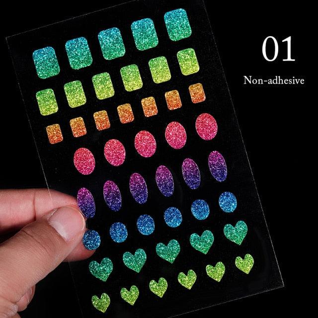 Gold Christmas Snowflake 3D Nail Stickers Sparkly Iridescent Silver Xmas Tree Elk Deer Transfer Sliders Winter Nails Accessories Design Decor Tip Transfer Nail Decals Sticker For Pretty Girl Self-Adhesive Nail Decals Designer Nail Stickers Stevvex
