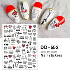 Gold Christmas Snowflake 3D Nail Stickers Sparkly Iridescent Silver Xmas Tree Elk Deer Transfer Sliders Winter Nails Accessories Design Decor Tip Transfer Nail Decals Sticker For Pretty Girl Self-Adhesive Nail Decals Designer Nail Stickers Stevvex