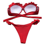 Bikini Swimwear Women Swimsuit  Leopard Bikini Set Women's Halter Triangle Bikini Bottom Cheeky Two Piece Swimsuits Push Up Bathing Suit Female Summer Beach Wear Stevvex