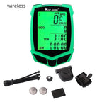 Bicycle Computer Wireless 20 Functions Speedometer Odometer Cycling Wireless Bike Computer Waterproof Bicycle Speedometer Odometer Support Smart Sensor LCD Backlight Display For Road Cycling Stevvex