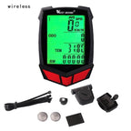 Bicycle Computer Wireless 20 Functions Speedometer Odometer Cycling Wireless Bike Computer Waterproof Bicycle Speedometer Odometer Support Smart Sensor LCD Backlight Display For Road Cycling Stevvex