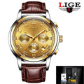 Men's Elegant Watch With Chronometers And Leather Belts  Business Style Perfect Gift Excellent Look - SJB-DIAMOND ELITES