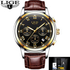 Men's Elegant Watch With Chronometers And Leather Belts  Business Style Perfect Gift Excellent Look - SJB-DIAMOND ELITES