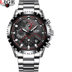 Men's  Watch With Chronometers Day Display And Fluorescent Hands Unique Design Excellent Gift Stevvex