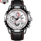 Men's  Watch With Chronometers Day Display And Fluorescent Hands Unique Design Excellent Gift Stevvex