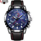 Men's  Watch With Chronometers Day Display And Fluorescent Hands Unique Design Excellent Gift Stevvex