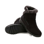Beautiful Red Womens Ankle Boots New Fashion Waterproof Platform Winter Warm Snow Boots Outdoor Warm Mid-Calf Boot Non-Slip Water Resistant Winter Cold Weather Elegant Shoes Stevvex