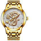 Men's Waterproof  Watch With 3D Dragon Design Excellent Look Perfect Gift For Your Man Stevvex