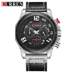 Men's Sport Waterproof Watch With Chronometers Large Numbers And Fluorescent Hands Perfect Gift For Your Man Stevvex