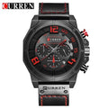 Men's Sport Waterproof Watch With Chronometers Large Numbers And Fluorescent Hands Perfect Gift For Your Man Stevvex