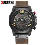 Men's Sport Waterproof Watch With Chronometers Large Numbers And Fluorescent Hands Perfect Gift For Your Man Stevvex