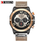 Men's Sport Waterproof Watch With Chronometers Large Numbers And Fluorescent Hands Perfect Gift For Your Man Stevvex