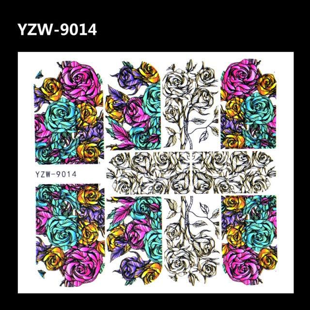 Full Beauty 1pc Black Flower Vine Nail Water Sticker Leaf Lace Design Slider Nail Art Decal Beauty Foils Decoration Nail Decals for Women Nail Art Stickers Water Transfer Decals Design Nail Art Supplies Manicure Acrylic Nail Foil Stencils Decorations Stevvex