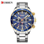 Men's Waterproof Watch With Chronometers, Date Display Excellent Background Unique Design Perfect Gift Stevvex