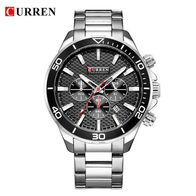 Men's Waterproof Watch With Chronometers, Date Display Excellent Background Unique Design Perfect Gift Stevvex