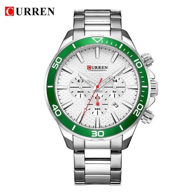 Men's Waterproof Watch With Chronometers, Date Display Excellent Background Unique Design Perfect Gift Stevvex