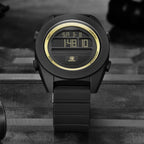 Digital Sport Men Watch Waterproof LED Wrist Watch Modern Round Black Design For Mens Stevvex