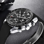 Luxury Men Stainless Steel Quartz Watch Accurate Timing Waterproof Analog Chronograph Men's Quartz Watches Stevvex