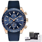 Luxury Men Stainless Steel Quartz Watch Accurate Timing Waterproof Analog Chronograph Men's Quartz Watches Stevvex