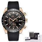 Luxury Men Stainless Steel Quartz Watch Accurate Timing Waterproof Analog Chronograph Men's Quartz Watches Stevvex