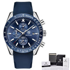 Luxury Men Stainless Steel Quartz Watch Accurate Timing Waterproof Analog Chronograph Men's Quartz Watches Stevvex