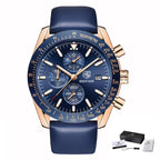 Luxury Men Stainless Steel Quartz Watch Accurate Timing Waterproof Analog Chronograph Men's Quartz Watches Stevvex