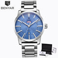 Business Fashion Men Watches Brown Luxury Military Leather Band Wristwatches  Date Week Display Watch Stevvex