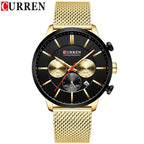 Unisex Elegant  Stainless Steel Watch With  Chronometer And Date Display Excellent Design Perfect Gift Stevvex