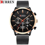 Unisex Elegant  Stainless Steel Watch With  Chronometer And Date Display Excellent Design Perfect Gift Stevvex