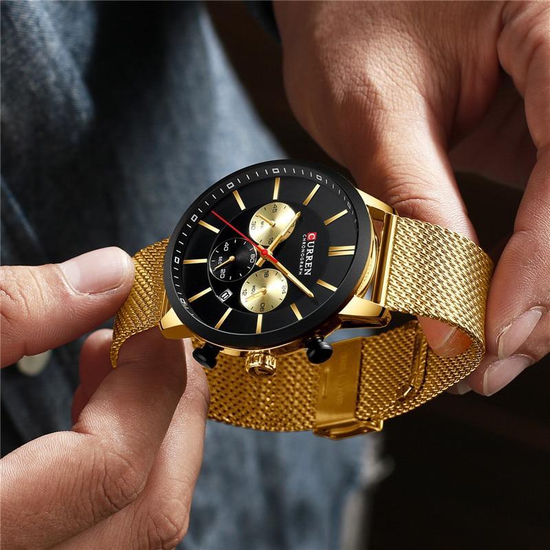Unisex Elegant  Stainless Steel Watch With  Chronometer And Date Display Excellent Design Perfect Gift Stevvex