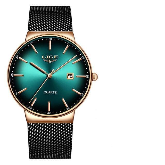 Men's Elegant  Watch With Stainless Steel Straps And Special Date Display Excellent Look Unique Design Perfect Gift Stevvex