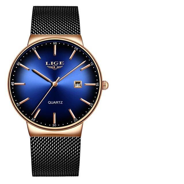 Men's Elegant  Watch With Stainless Steel Straps And Special Date Display Excellent Look Unique Design Perfect Gift Stevvex