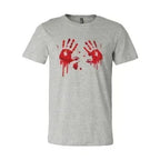 Bloody Hand Prints T-shirt | Classic Unisex Bella Canvas Tee - SJB-DIAMOND ELITES