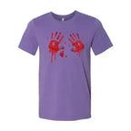 Bloody Hand Prints T-shirt | Classic Unisex Bella Canvas Tee - SJB-DIAMOND ELITES