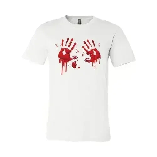 Bloody Hand Prints T-shirt | Classic Unisex Bella Canvas Tee - SJB-DIAMOND ELITES