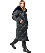 Genuine Polar Fox Fur Collar-Hood Down Winter Coat - SJB-DIAMOND ELITES
