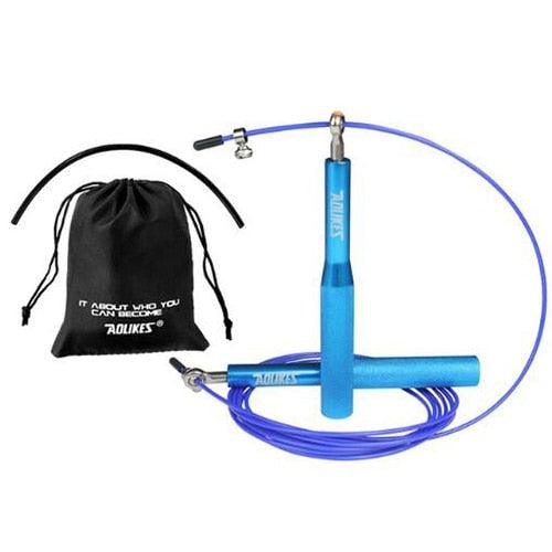 Professional 3 in 1 Skipping Rope Speed Jump Rope For Fitness Skip Workout Training Tangle Free Skipping Rope Adjustable Length Outdoor Jumping Ropes With Carrying Bag Spare Cable Stevvex
