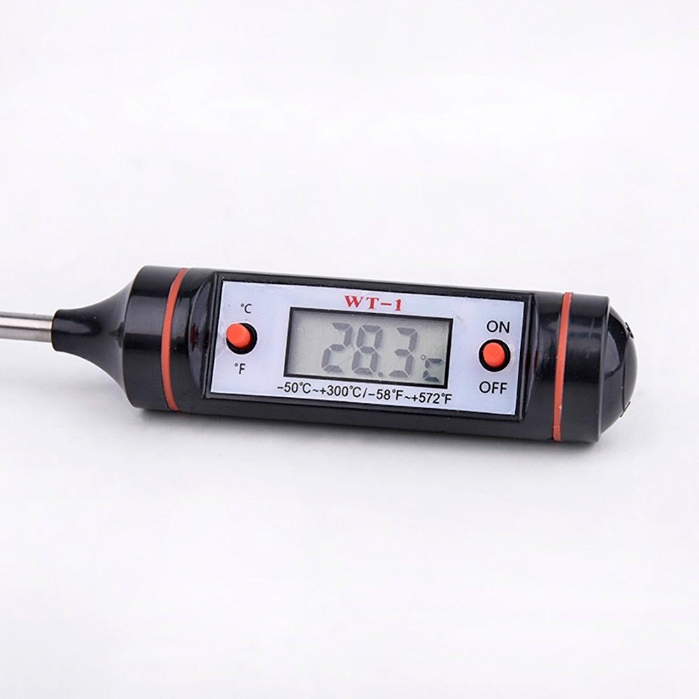Professional Digital Kitchen Thermometer Barbecue Water Oil Digital Candy Candle Thermometer Cooking Kitchen BBQ Grill Thermometer Probe Instant Read Thermometer for Liquids  Meat Food Thermometers 304 Stainless Steel Probe Tools Stevvex