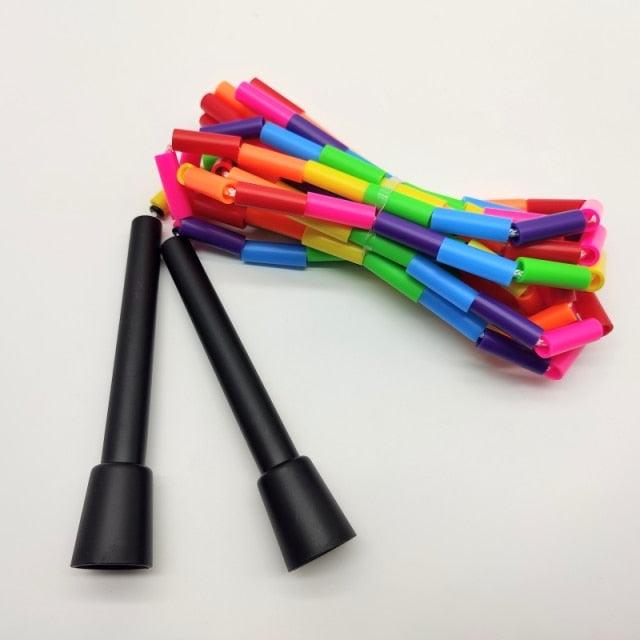 Professional Jump Rope  Men Gym PVC Skipping Rope Ropes With Plastic Handles For Any Skill Level Sports Segmented Jump Rope For Outdoor Fitness Gym Men Women Stevvex