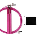 Professional Jump Rope Speed Skipping For Fitness Workout Training Flexible Jump Ropes For Fitness Quite Skipping Rope With Bearing Aluminum Alloy Handle And Carrying Bag Stevvex