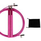 Professional Jump Rope Speed Skipping For Fitness Workout Training Flexible Jump Ropes For Fitness Quite Skipping Rope With Bearing Aluminum Alloy Handle And Carrying Bag Stevvex