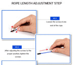 Professional Jump Rope Speed Skipping For Fitness Workout Training Flexible Jump Ropes For Fitness Quite Skipping Rope With Bearing Aluminum Alloy Handle And Carrying Bag Stevvex